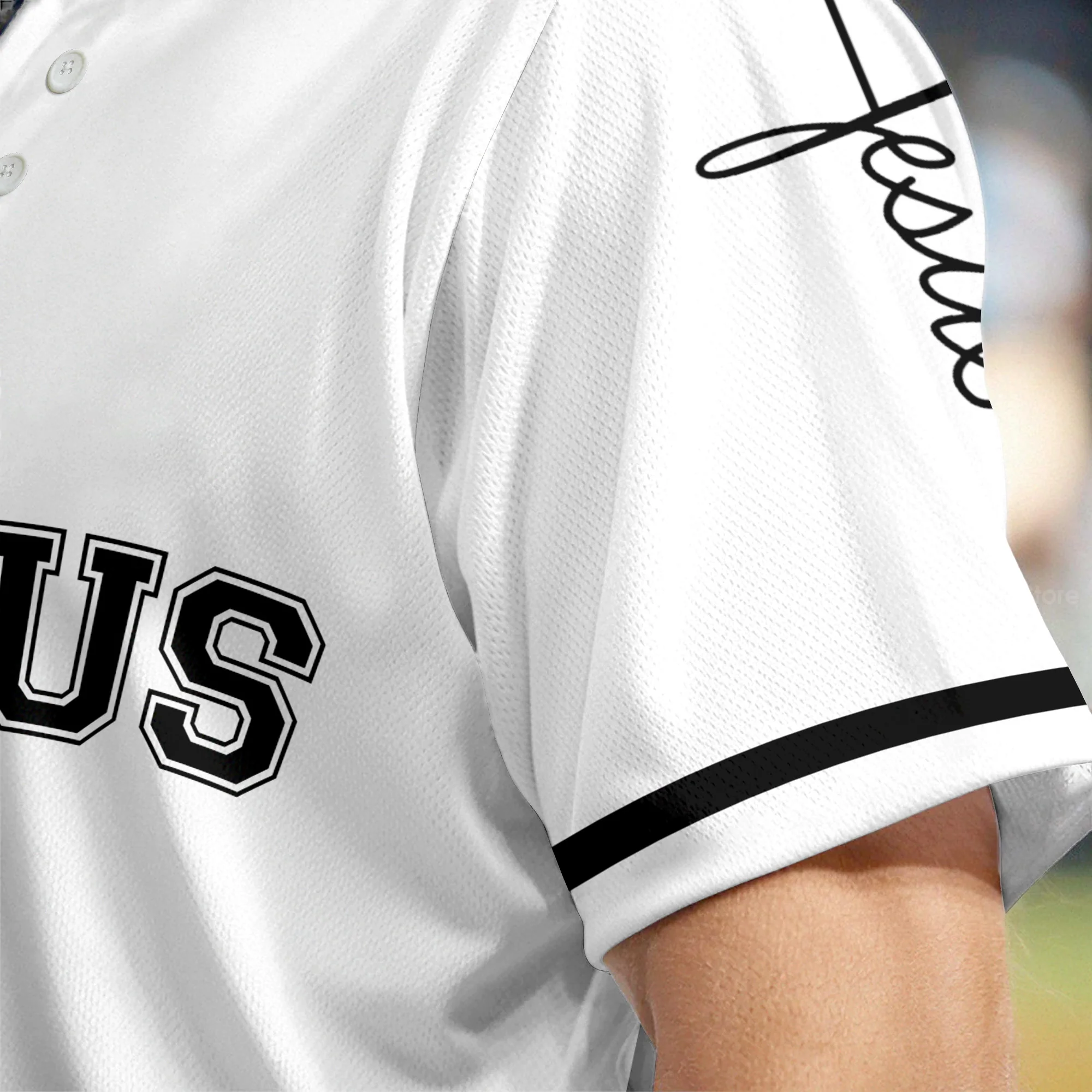 Jesus Hug Embracing Christ Baseball Tee Jersey Shirts - Image 5