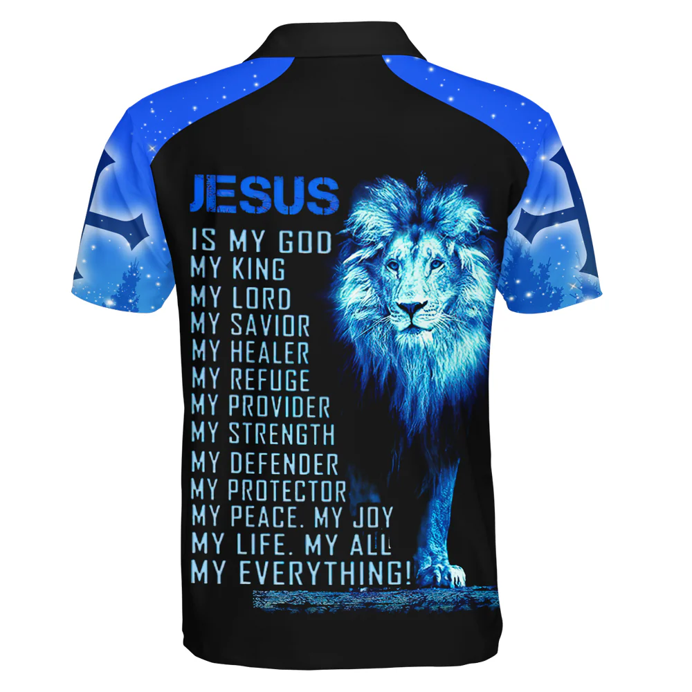 Jesus Is My Life All My Everything Polo For Men - Image 2