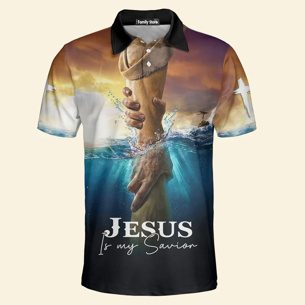 Jesus Is My Savior - Men Polo Shirt - Image 3