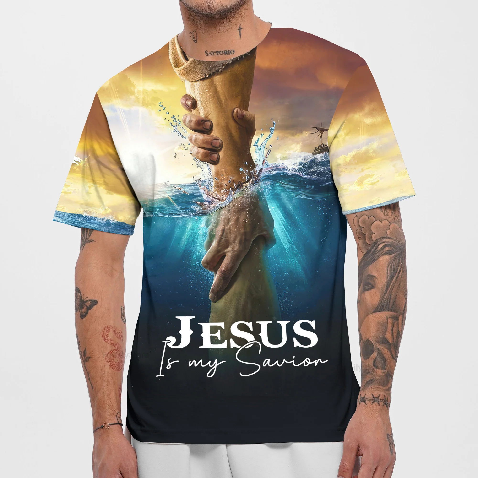 Jesus Is My Savior T-shirt For Men - Image 2