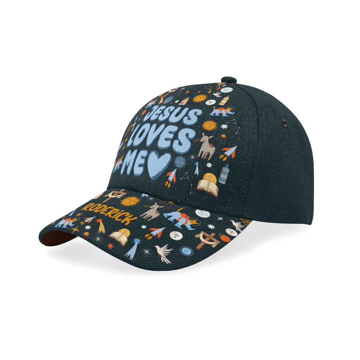 Jesus Loves Me - Personalized Classic Cap - Gift For Kids HN02 - Image 2
