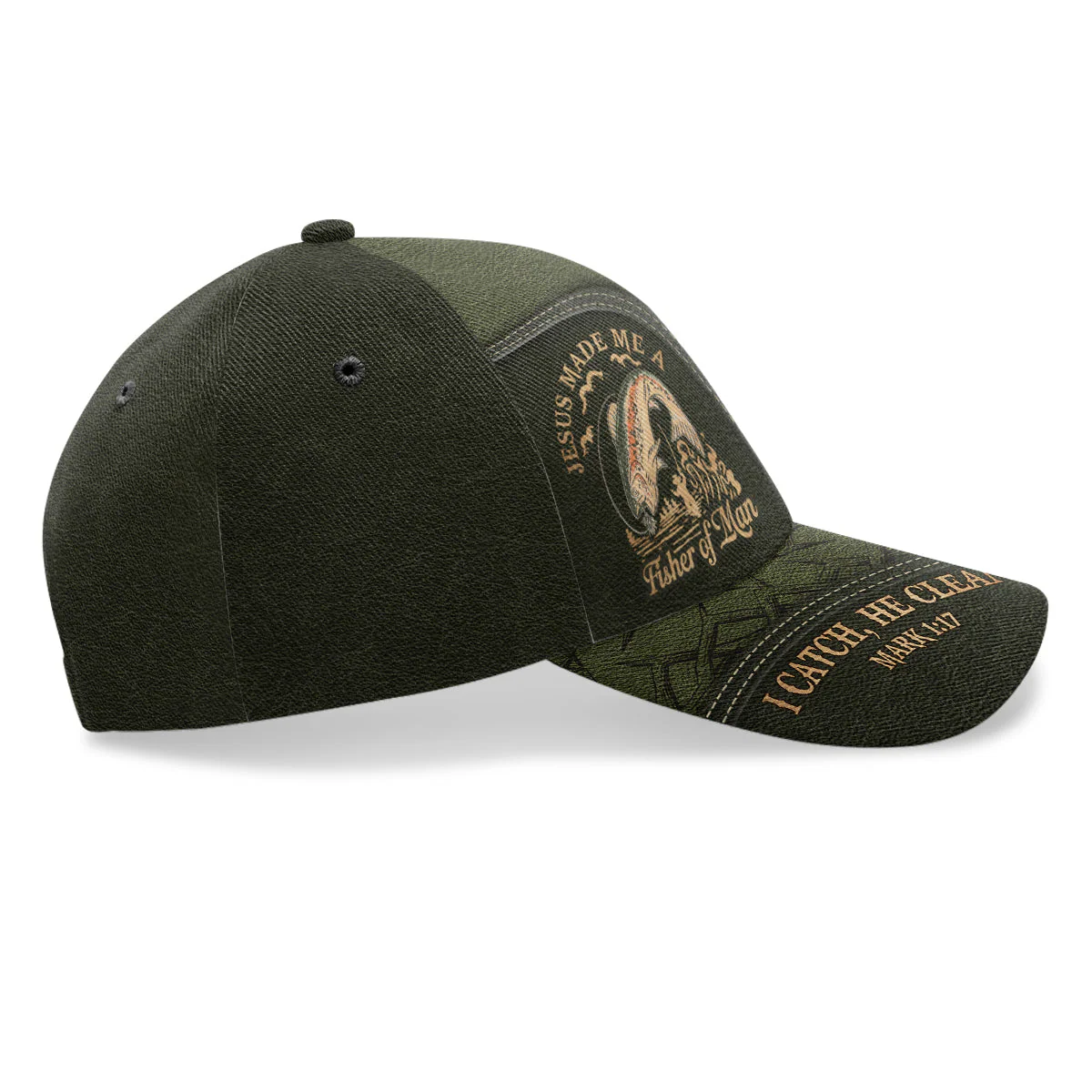 Jesus Made A Fisher Of Man - Personalized Classic Cap TD118 - Image 4