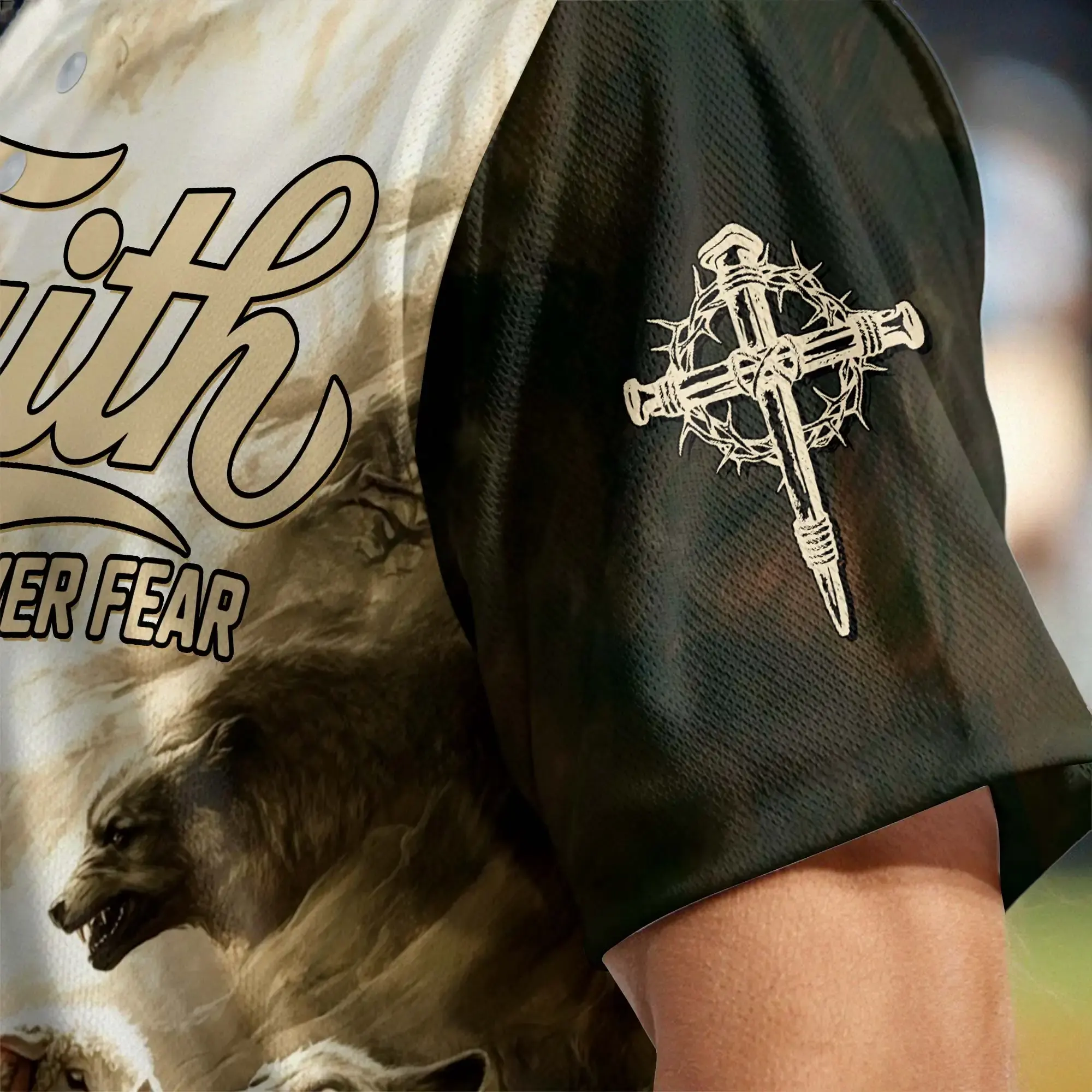 Jesus Protect the Lamp Baseball Jersey Bundle - Image 6