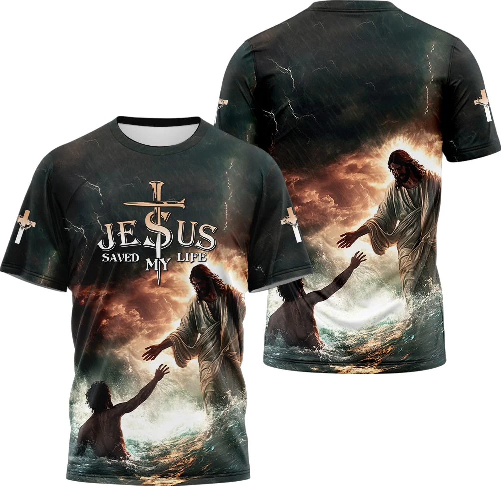 Jesus Save My Life 3D TShirt - Image 3