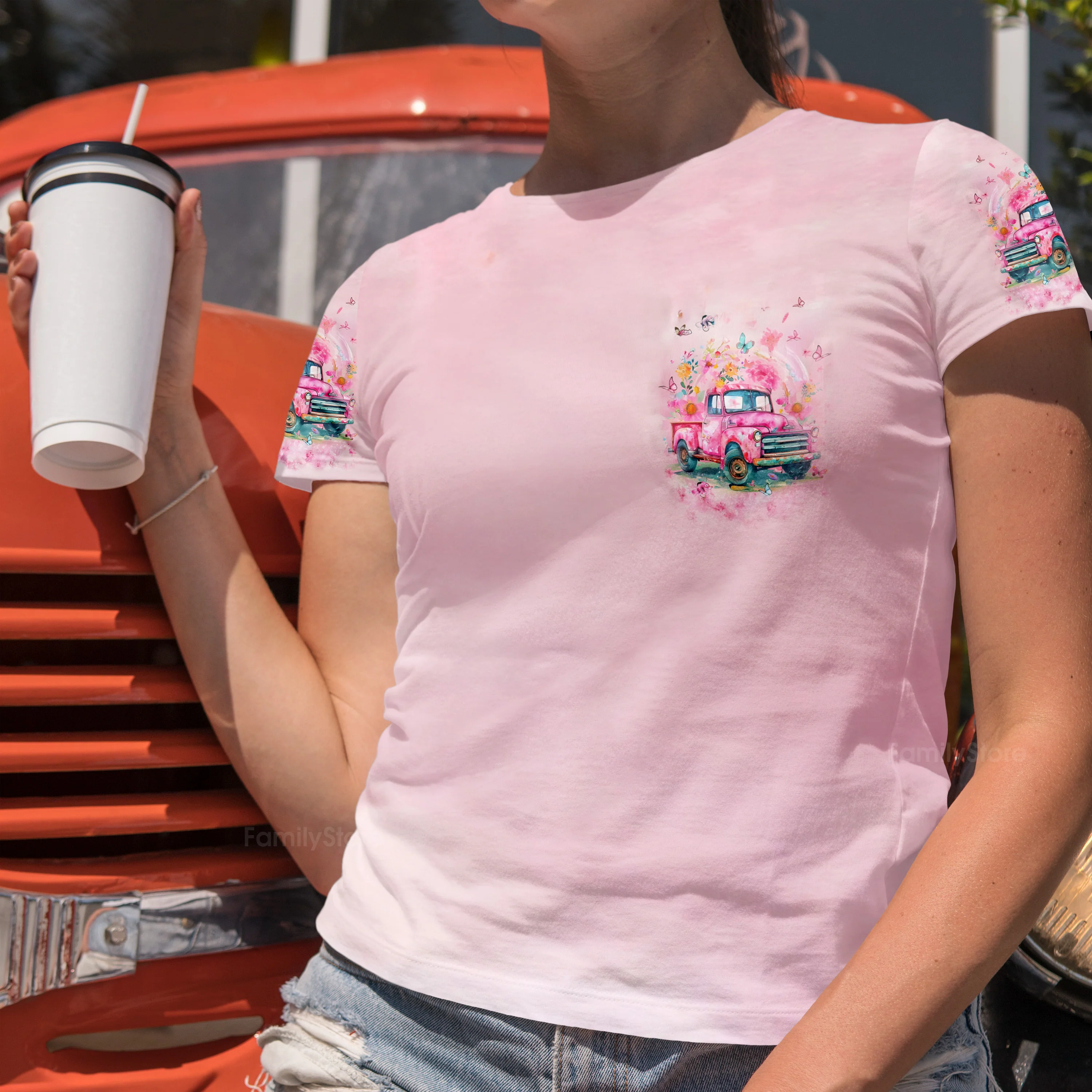 Jesus Take The Wheel - Women's All Over Print Shirt - AT407012 - Image 3