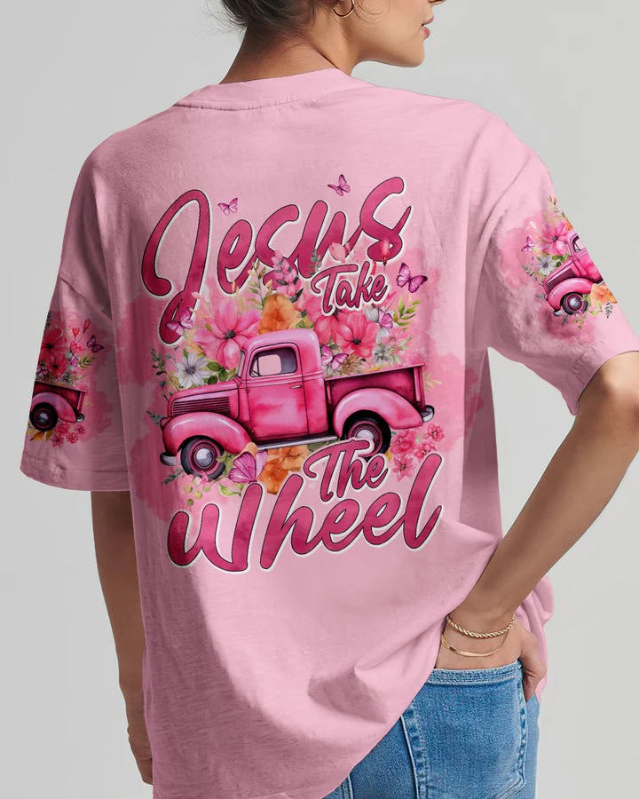 Jesus Take The Wheel - Women's All Over Print Shirt - AT4080512 - Image 3
