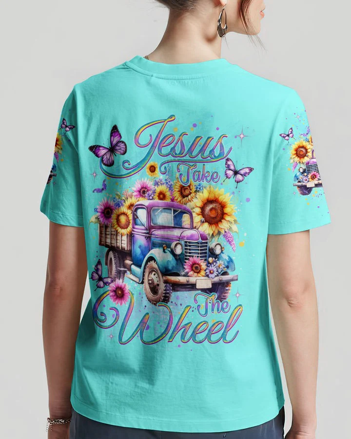 Jesus Take The Wheel - Women's All Over Print Shirt - AT4080518 - Image 5