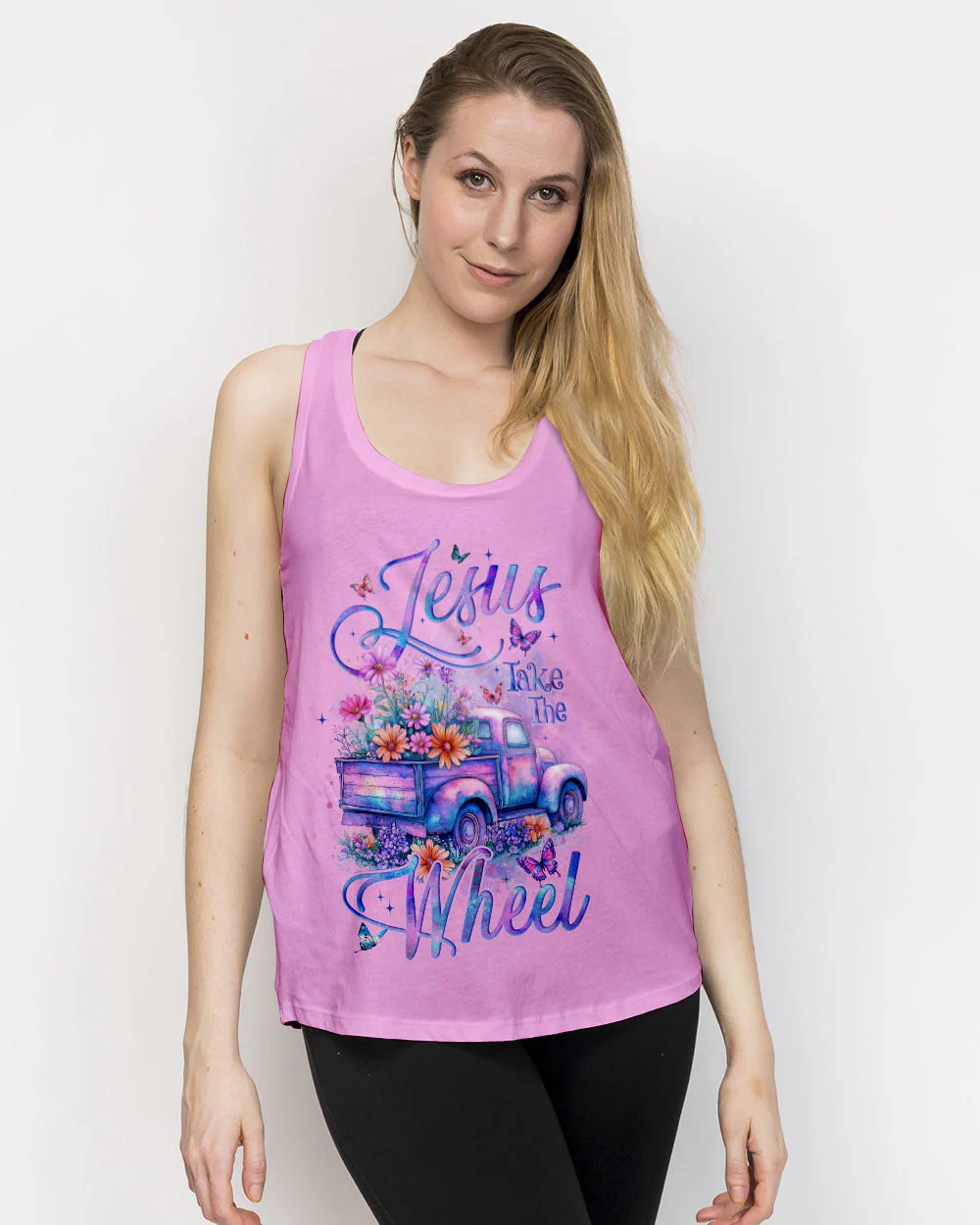 Jesus Take The Wheel Women's All Over Print Shirt - 0905254 - Image 12