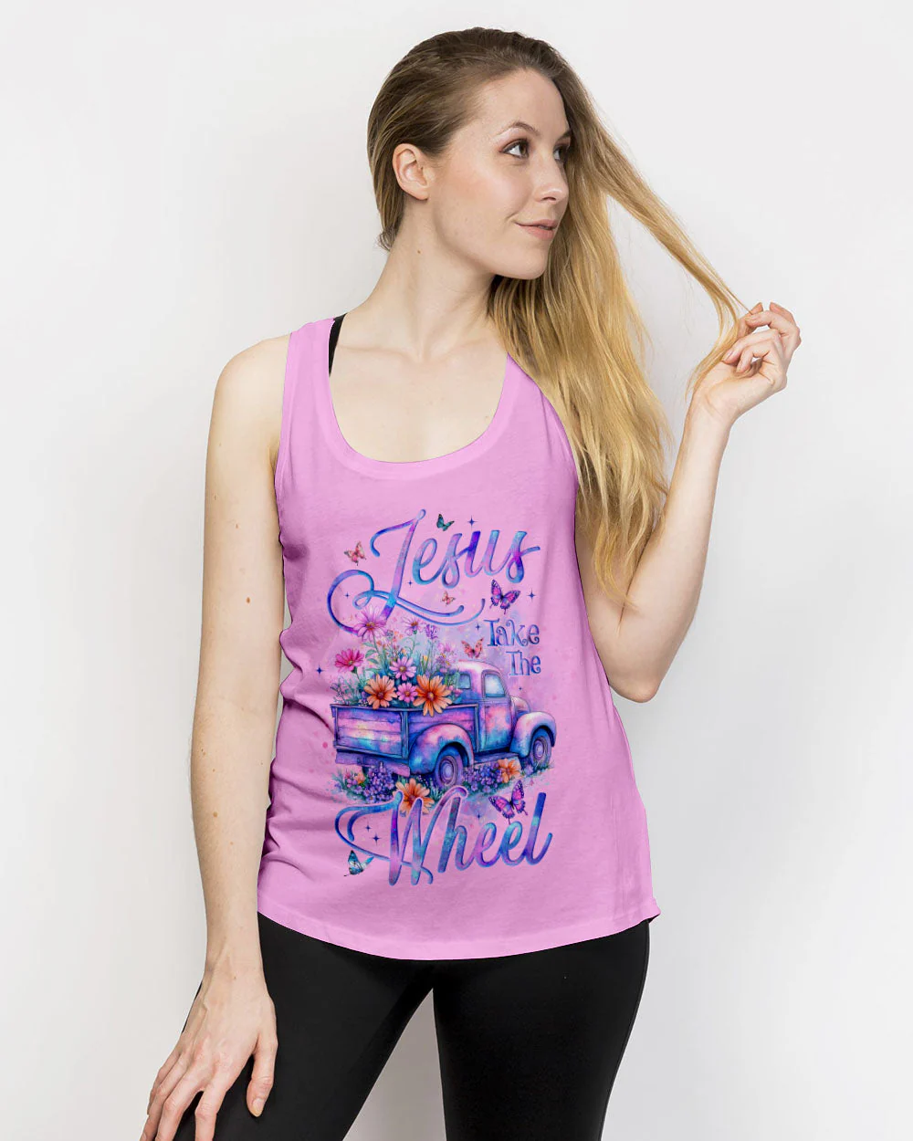 Jesus Take The Wheel Women's All Over Print Shirt - 0905254 - Image 13