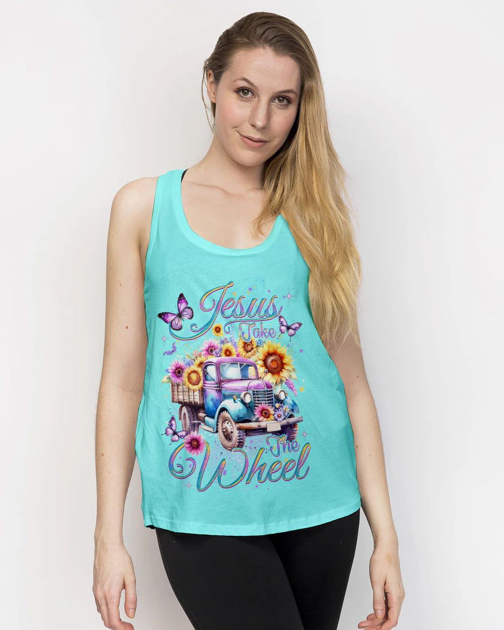 Jesus Take The Wheel Women's All Over Print Shirt - 0112232 - Image 14