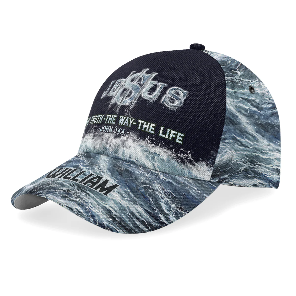 Jesus The Truth The Way The Life - Personalized Classic Cap TD118 - Image 2