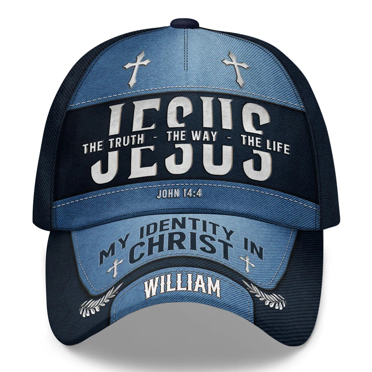 Jesus The Truth The Way The Life - Personalized Classic Cap TD118