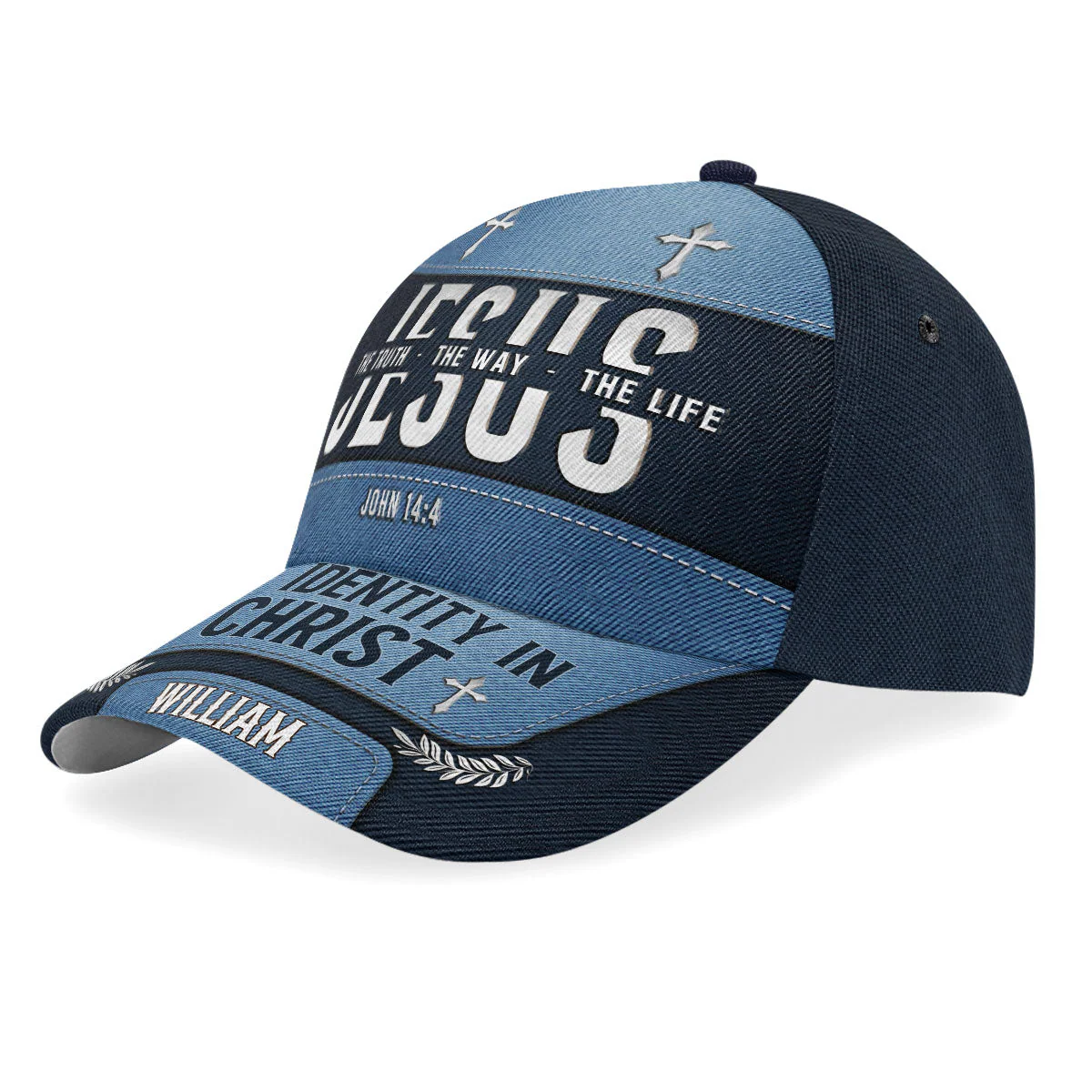 Jesus The Truth The Way The Life - Personalized Classic Cap TD118 - Image 2