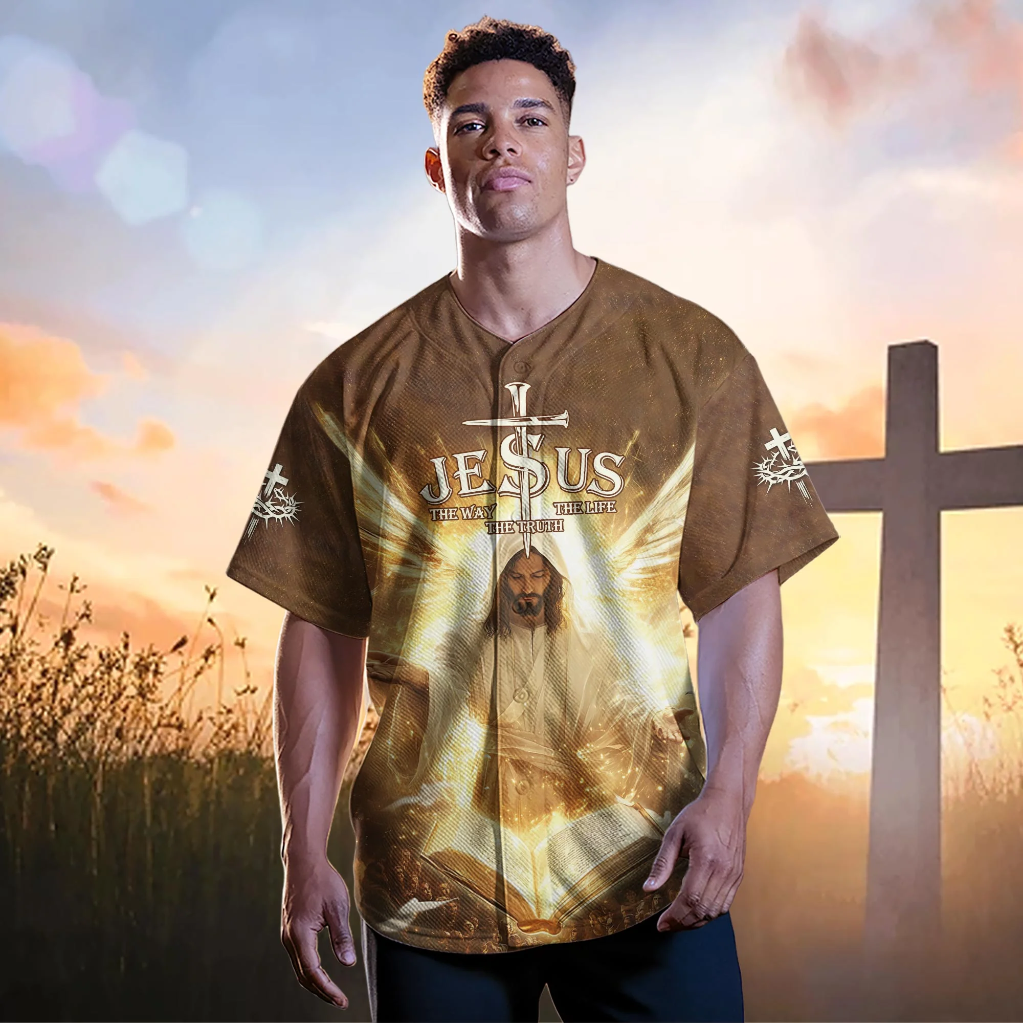 Jesus The Way, The Truth, The Life Baseball Jersey Bundle - Image 10
