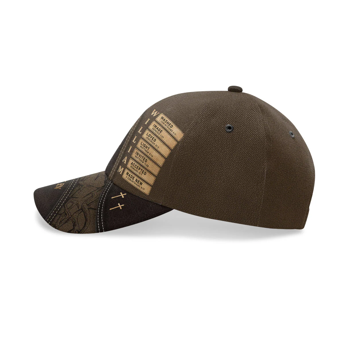 Jesus The Way The Truth The Life - Personalized Classic Cap - Image 5