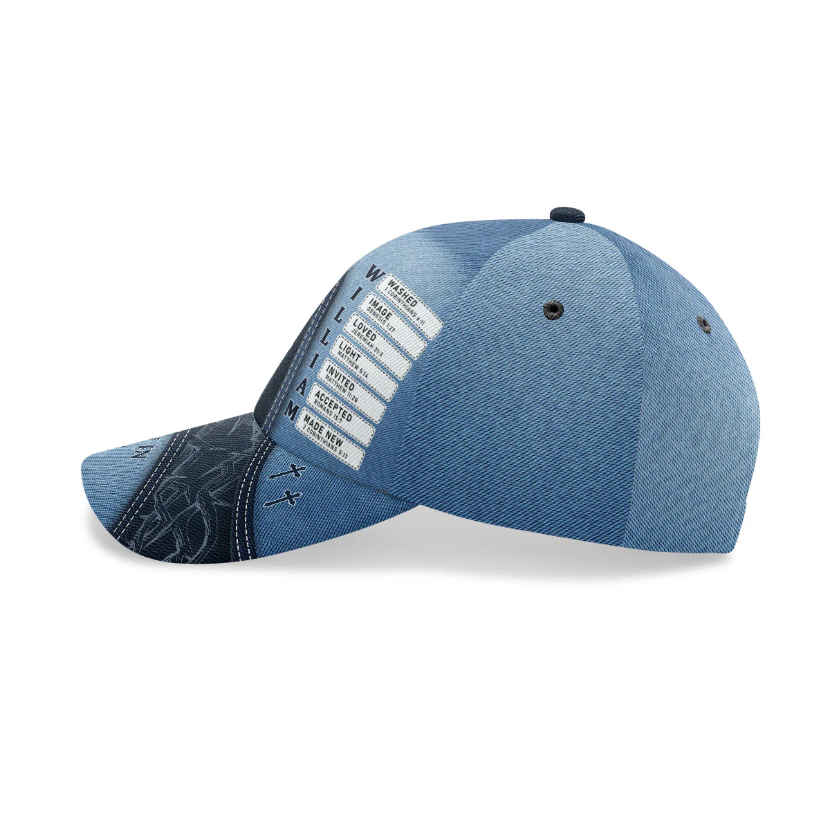 Jesus The Way The Truth The Life - Personalized Classic Cap - Image 6