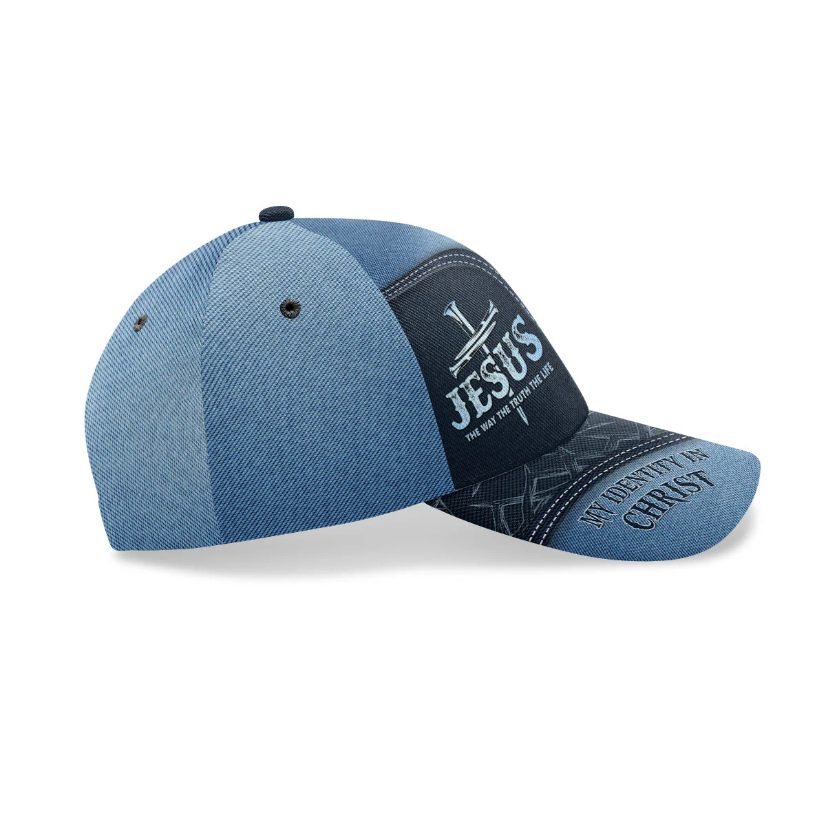 Jesus The Way The Truth The Life - Personalized Classic Cap - Image 7