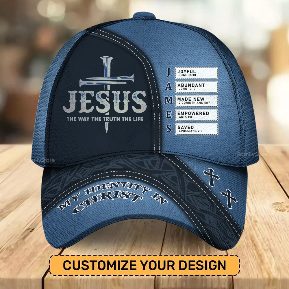 Jesus The Way The Truth The Life - Personalized Classic Cap - Gift for Men, Dad, Grandpa, Husband | NA94 - Image 6