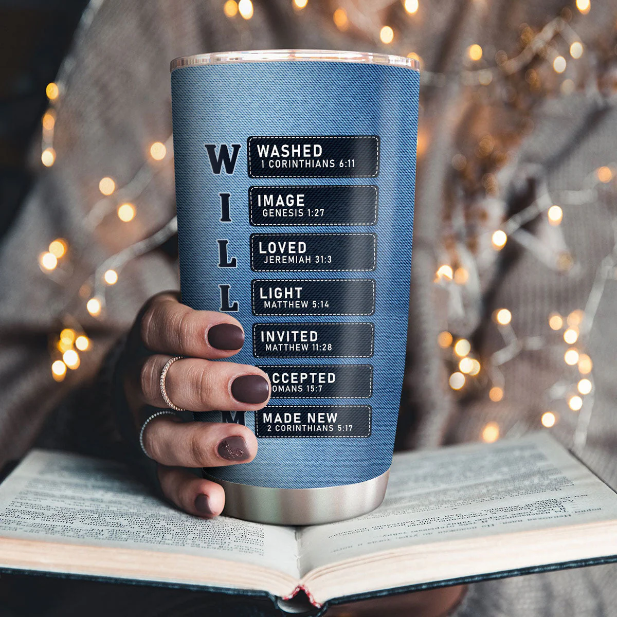Jesus The Way The Truth The Life - Personalized Stainless Steel Tumbler - Image 3