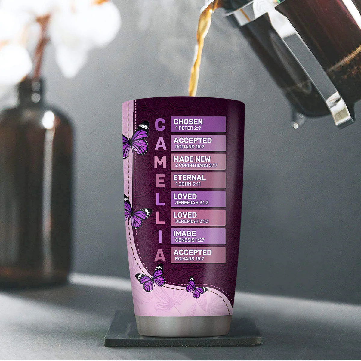 Jesus The Way The Truth The Life - Personalized Stainless Steel Tumbler TD118 - Image 4