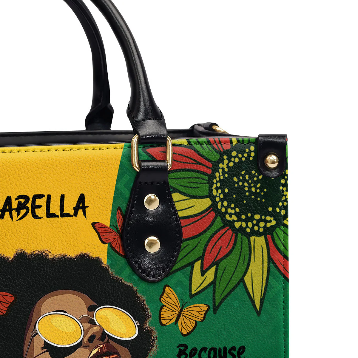Juneteenth Independence Day - Custom Name Leather Handbag – Black Lives Matter Pride Gift For Her HD95 - Image 6