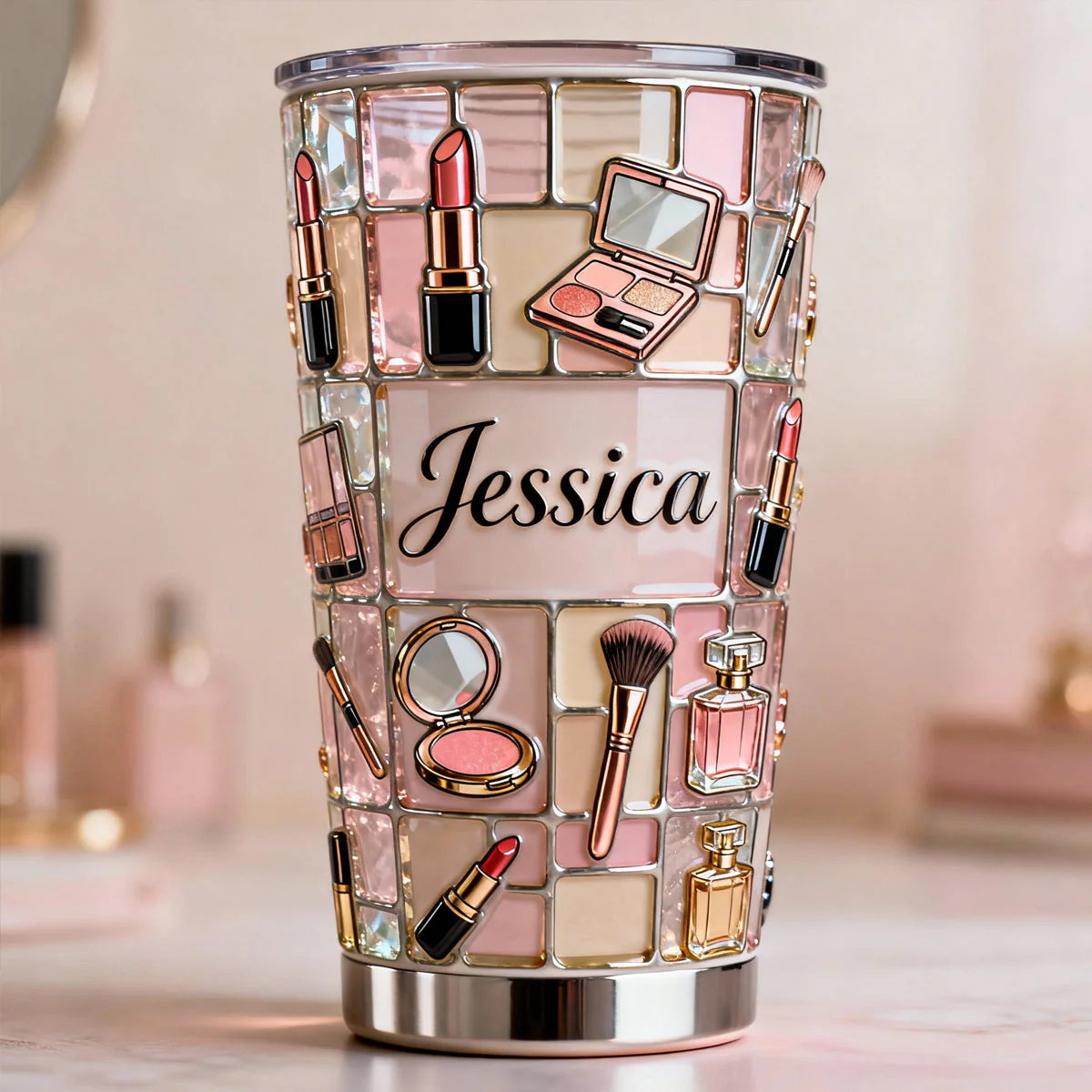 Just A Girl Who Love Makeup - Personalized Tumbler - Gift For Her, Makeup Artists NL122
