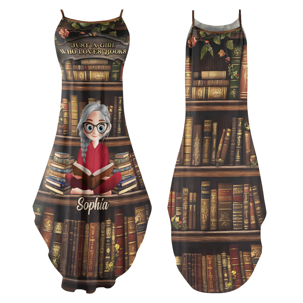 Just A Girl Who Loves Books - Personalized Maxi Dress | CLB2 | - Image 2