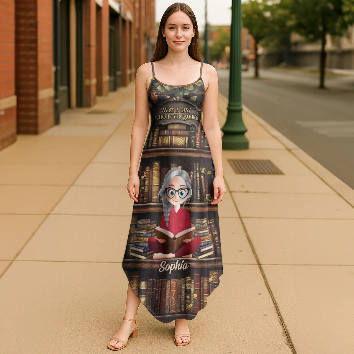 Just A Girl Who Loves Books - Personalized Maxi Dress | CLB2 | - Image 5