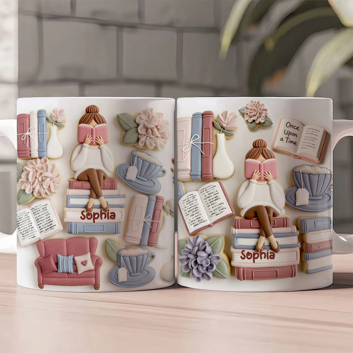 Just A Girl Who Loves Books - Personalized Mug - Gift For Book Lovers, Readers, Women HN02.