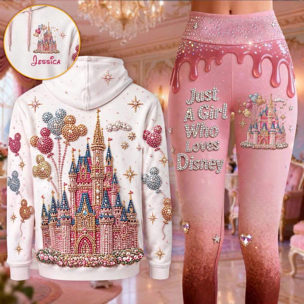 Just A Girl Who Loves DSNY - Personalized Hoodie And Leggings - Gift For Her