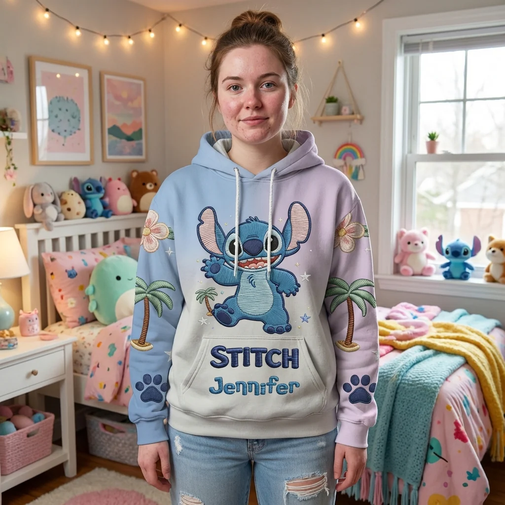 Just A Girl Who Loves Sti - Personalized All Over Shirt - Gift For Her, Movie Fans NL122 - Image 2