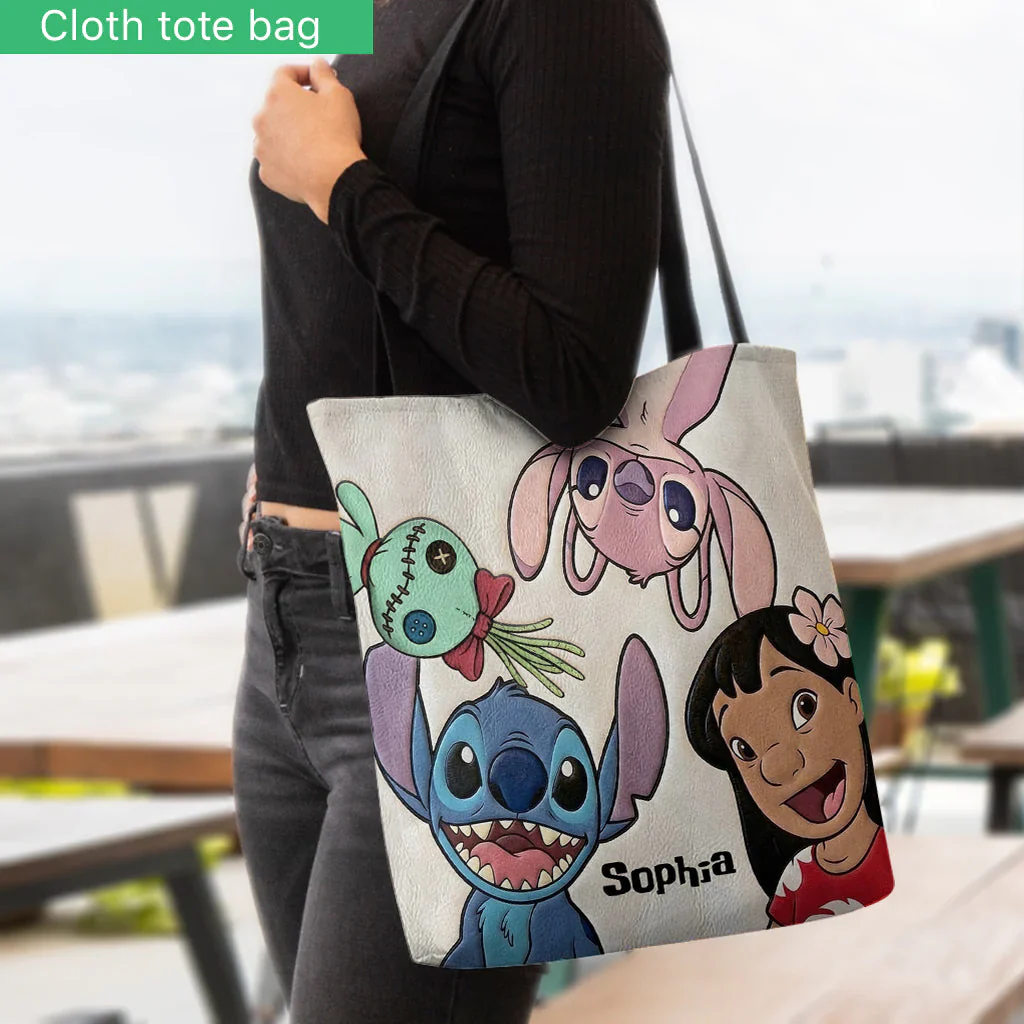 Just A Girl Who Loves Sti - Personalized Tote Bag - Gift For Her, Movie Fans - Image 2