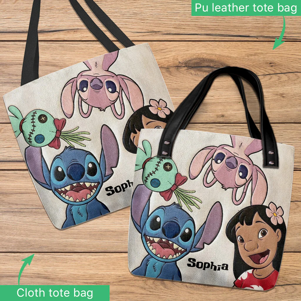 Just A Girl Who Loves Sti - Personalized Tote Bag - Gift For Her, Movie Fans - Image 4