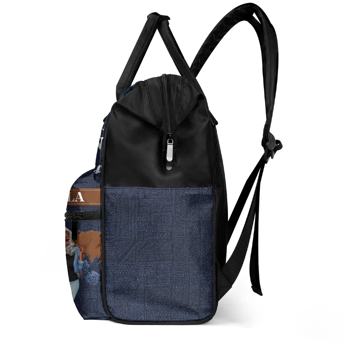 Just A Girl Who Loves Traveling - Personalized Duckbilled Backpack - Gift For Black Women, Girls | GR3 HH01 - Image 3
