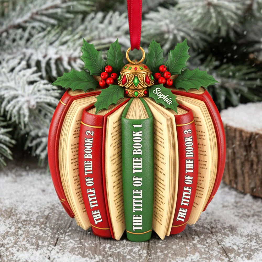 Just A Person Who Loves Books - Personalized Acrylic Ornament - Christmas Gift For Book Lovers NL122
