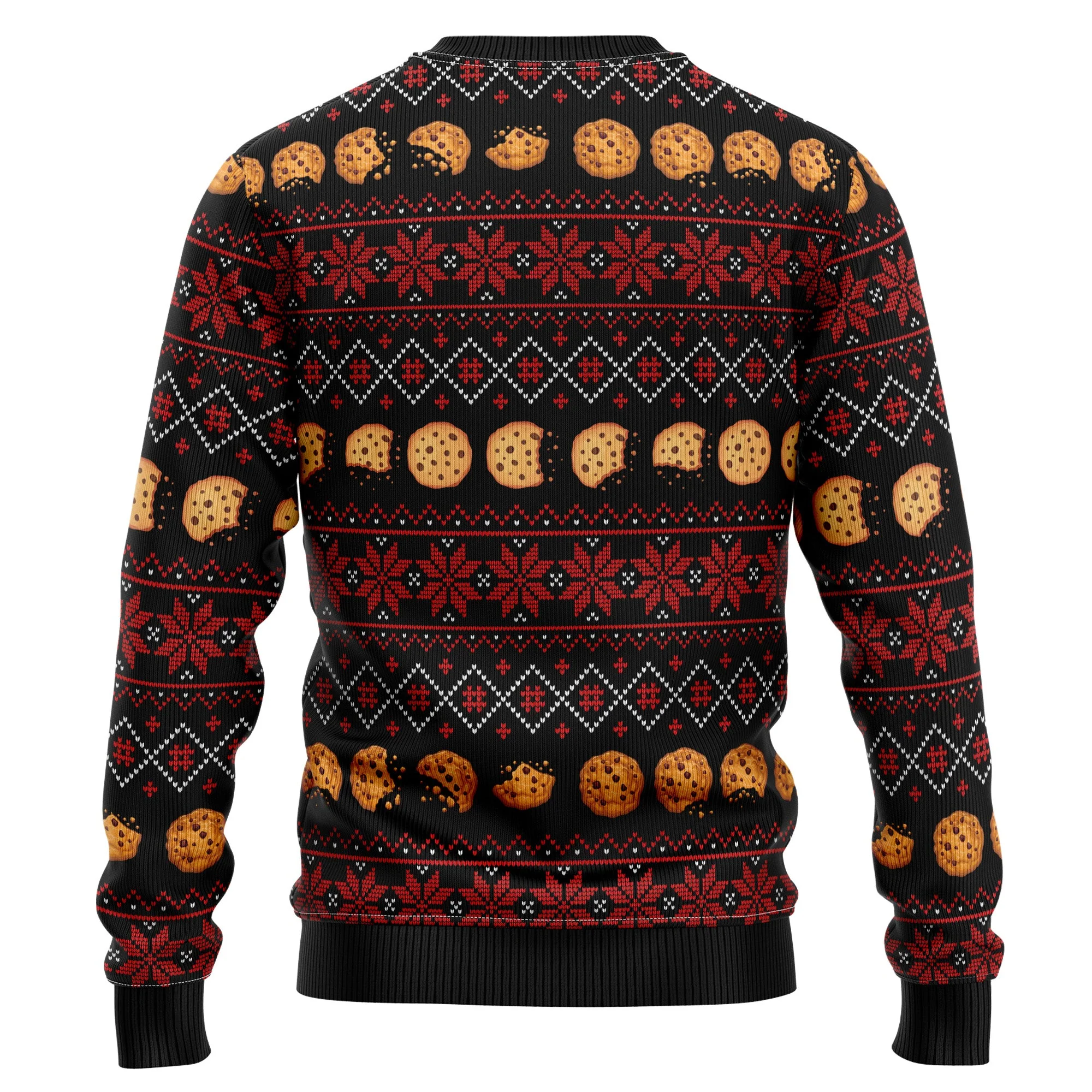 Just Here For The Cookies - Funny Ugly Christmas Sweater - Image 3