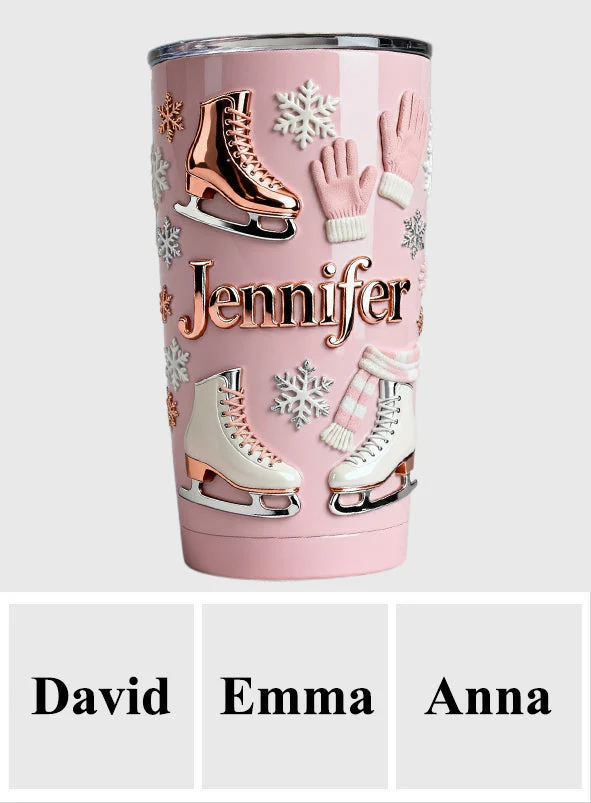 Just Love Ice Skating - Personalized Tumbler - Gift For Ice Skaters NL122 - Image 6