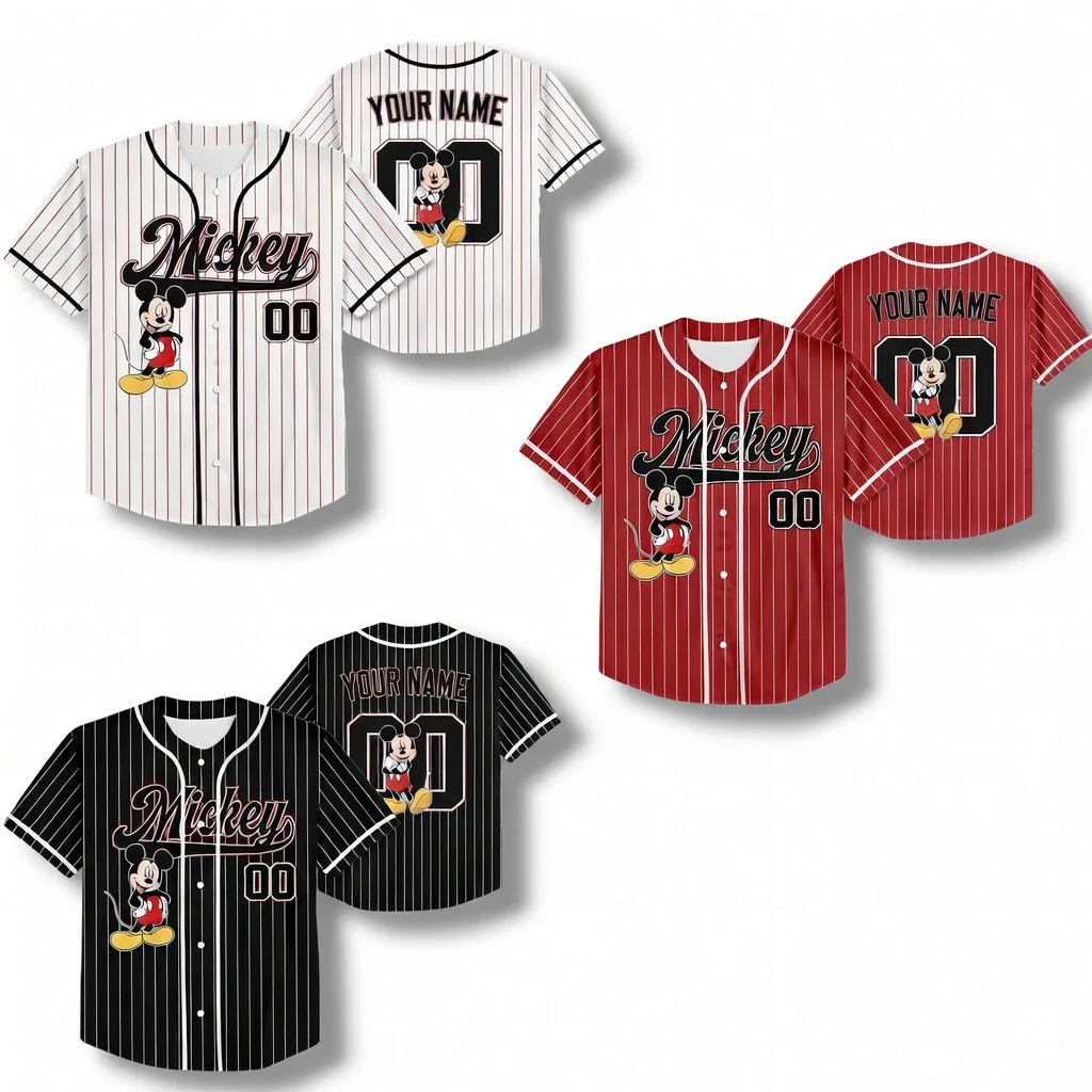 Just Love MkMo Magic Mouse - Personalized Baseball Jersey - Gift For Movie Fans HH01 - Image 6