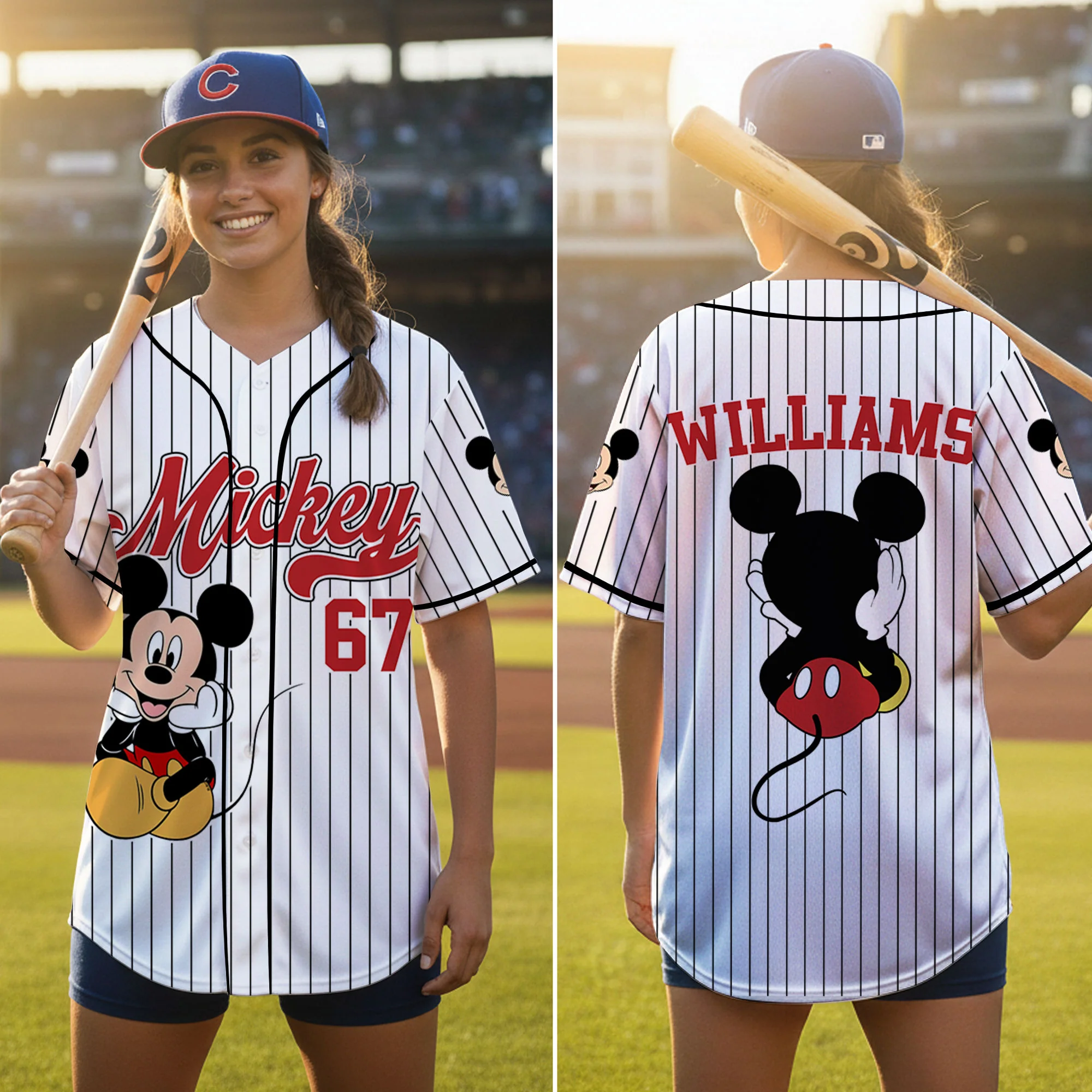 Just Love MkMo Magic Mouse - Personalized Baseball Jersey - Gift For Movie Fans HH01