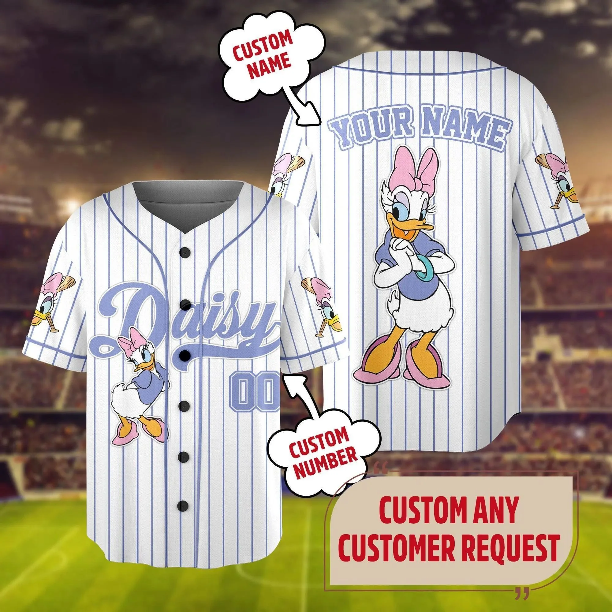 Just Love MkMo Magic Mouse - Personalized Baseball Jersey - Gift For Movie Fans HH01 - Image 7