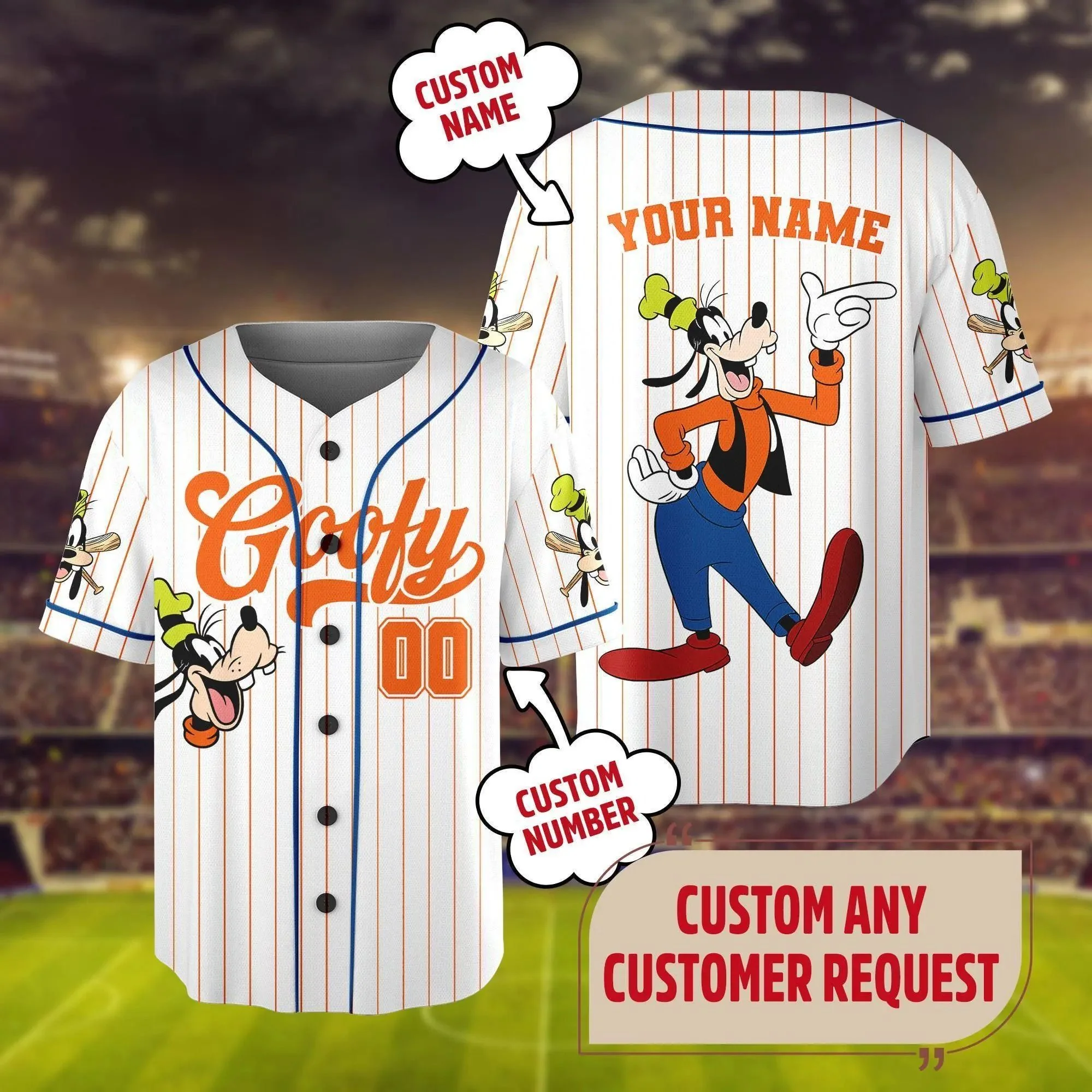 Just Love MkMo Magic Mouse - Personalized Baseball Jersey - Gift For Movie Fans HH01 - Image 8