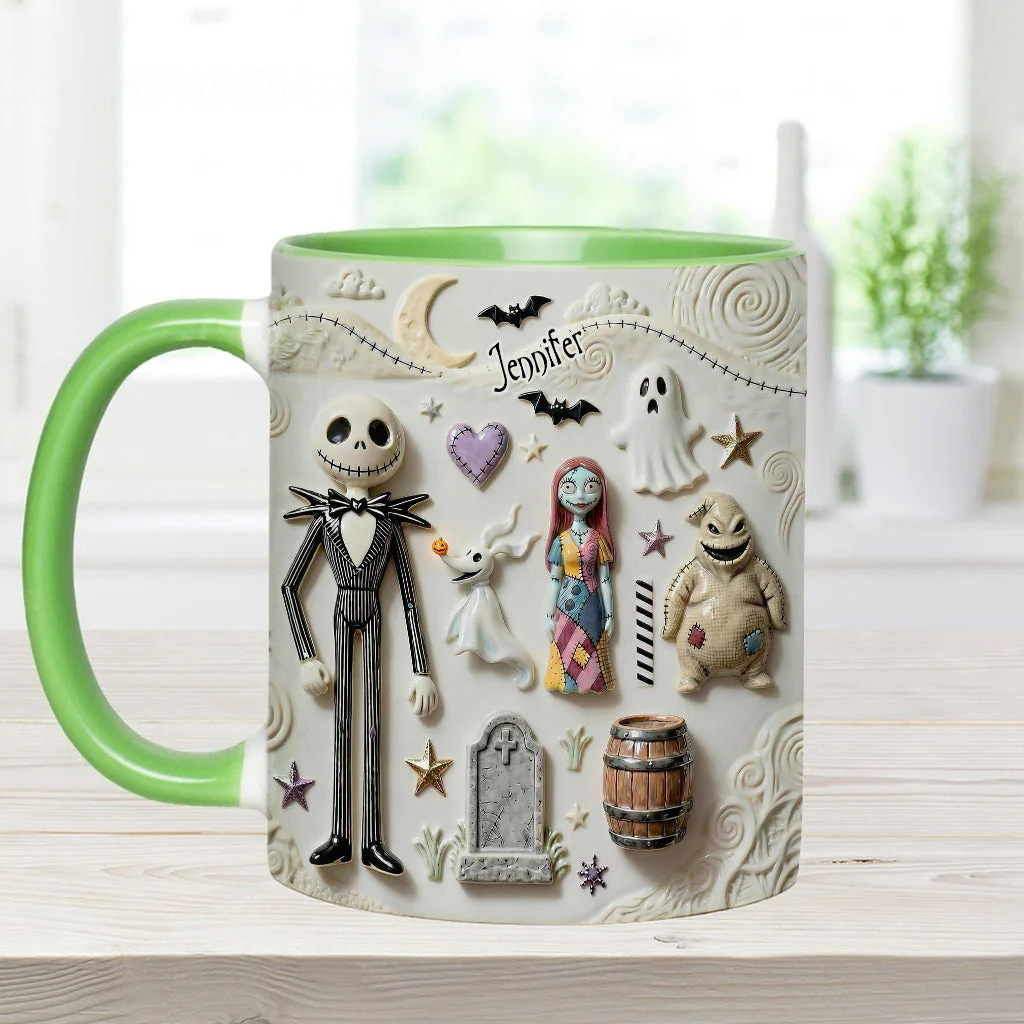 Just Love Spooky - Personalized Accent Mug - Christmas Gift For Movie Fans HH01 - Image 8