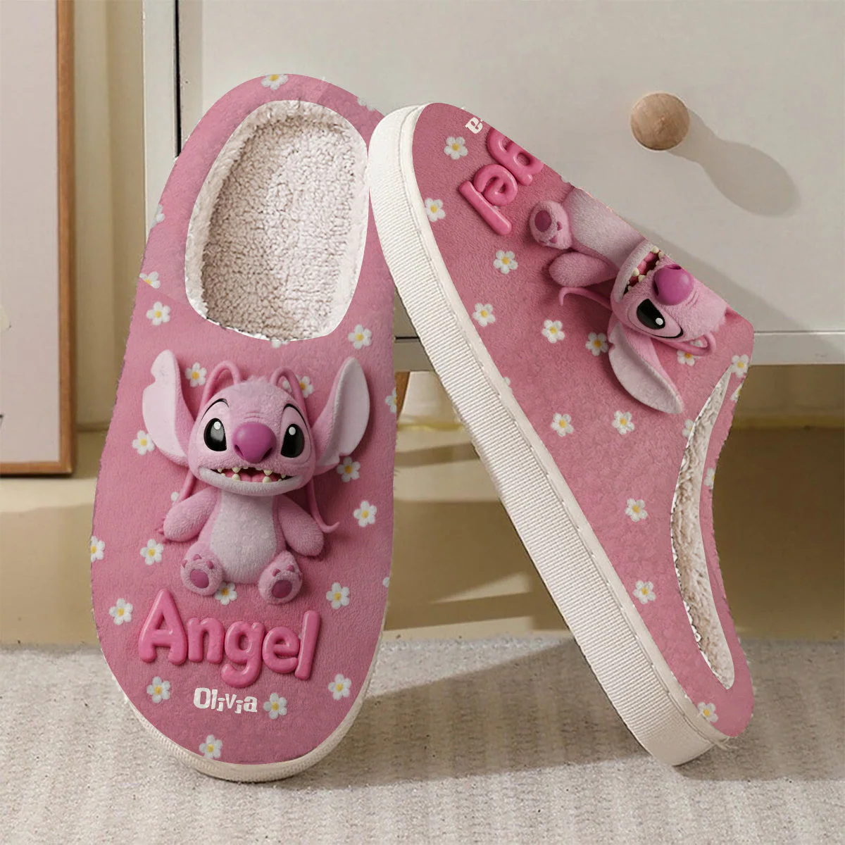 Just Love Sti - Personalized 3D Inflated Effect Slippers - Gift For Fan Movies HH01 - Image 4