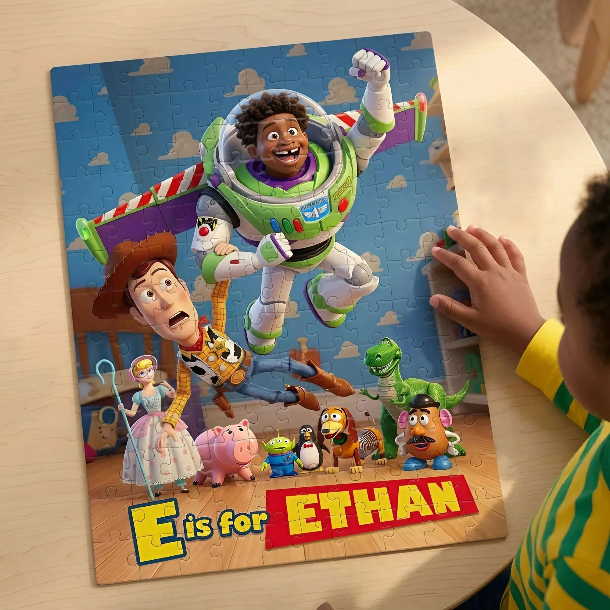 Just Loves Cowboy Story - Personalized Custom Photo Puzzle - Gift For Kids DSNY HH01