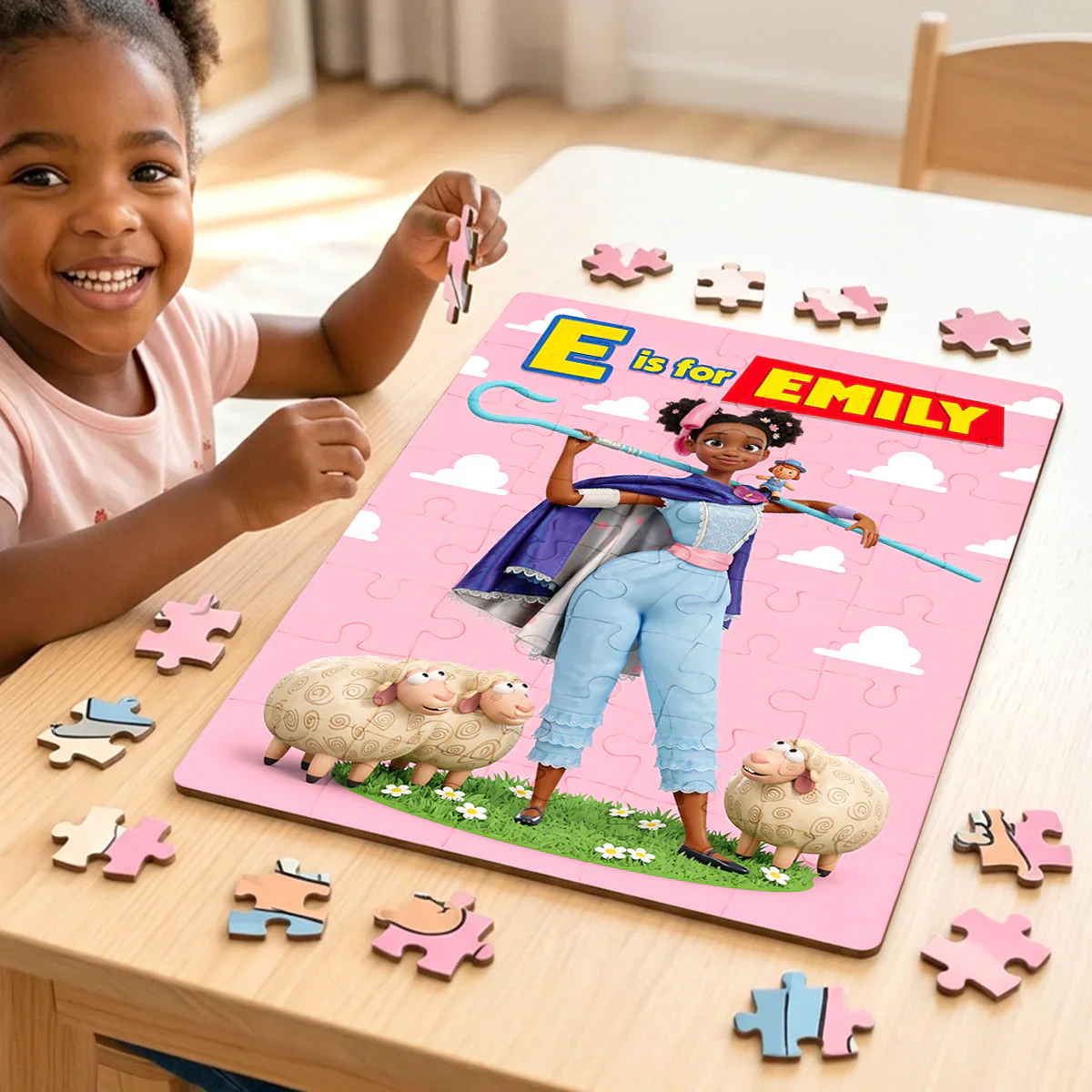Just Loves Cowboy Story - Personalized Custom Photo Puzzle - Gifts For Kids - DSNY HH01 - Image 2