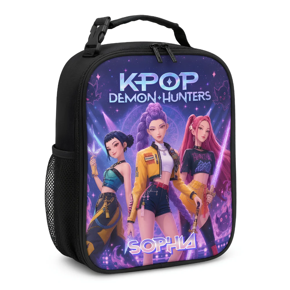 Just Loves Fantasy Girl - Personalized Backpack, Lunch Bag, Pencil Case & Water Bottle - Back to School Gift HH01 - Image 5