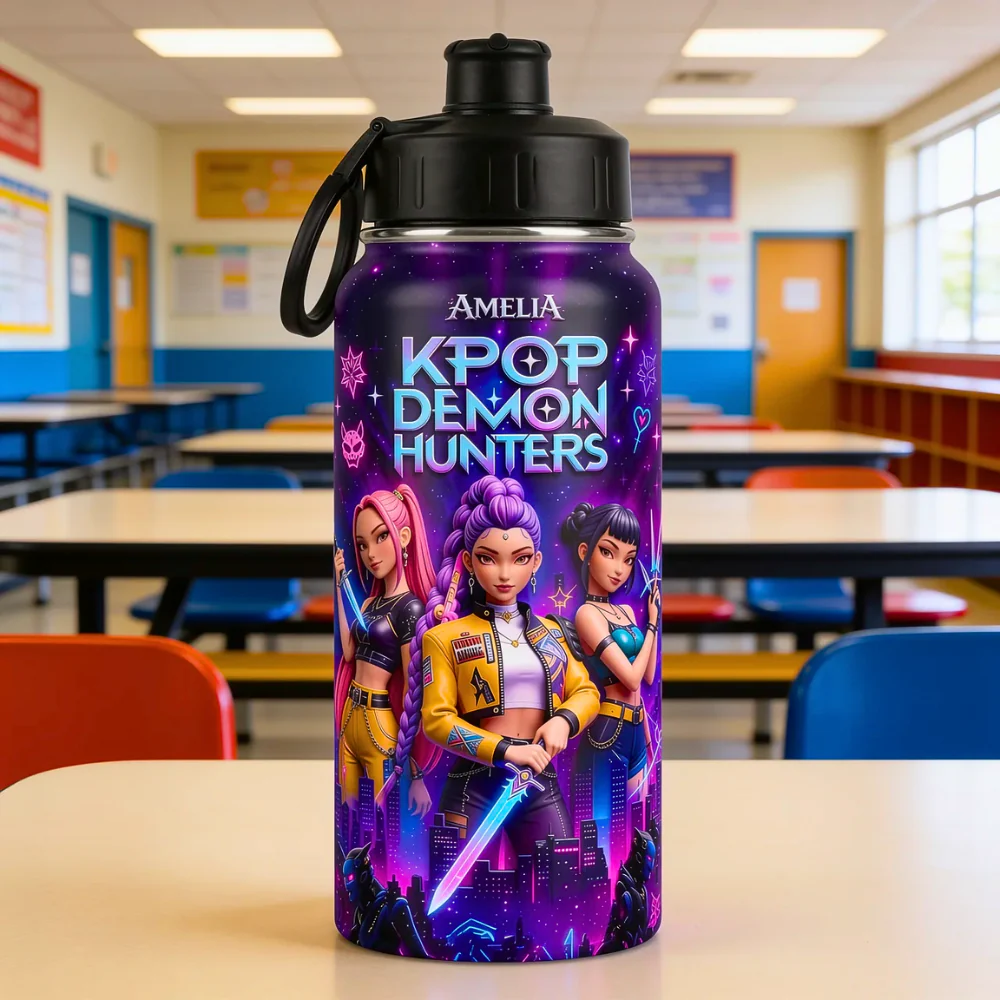 Just Loves Fantasy Girl - Personalized Backpack, Lunch Bag, Pencil Case & Water Bottle - Back To School Gifts - Image 3
