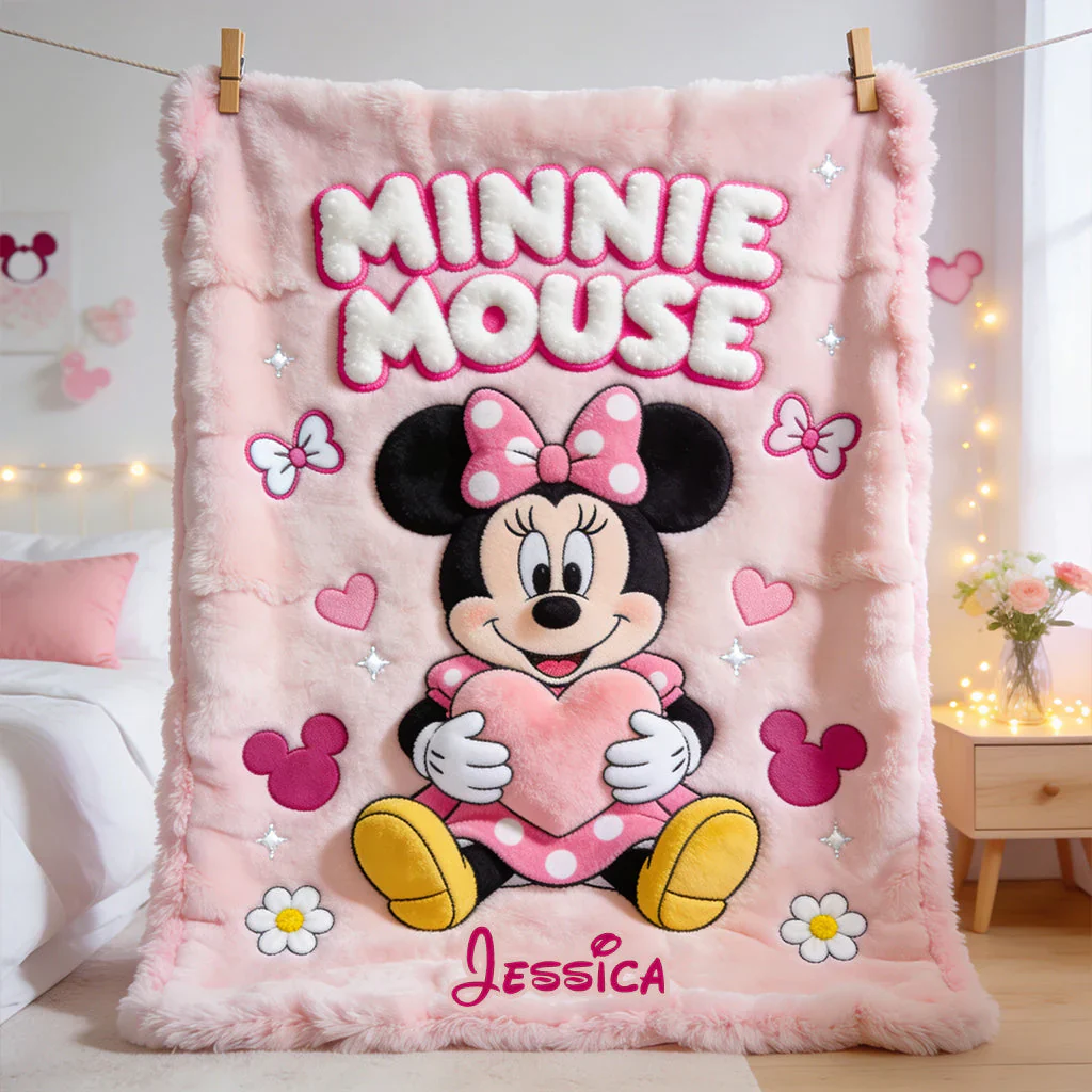 Just Loves Magic Mouse - Personalized Blanket - Gift For Kids MkMo HH01
