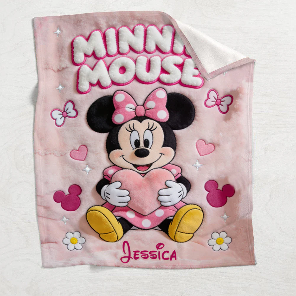 Just Loves Magic Mouse - Personalized Blanket - Gift For Kids MkMo HH01 - Image 4