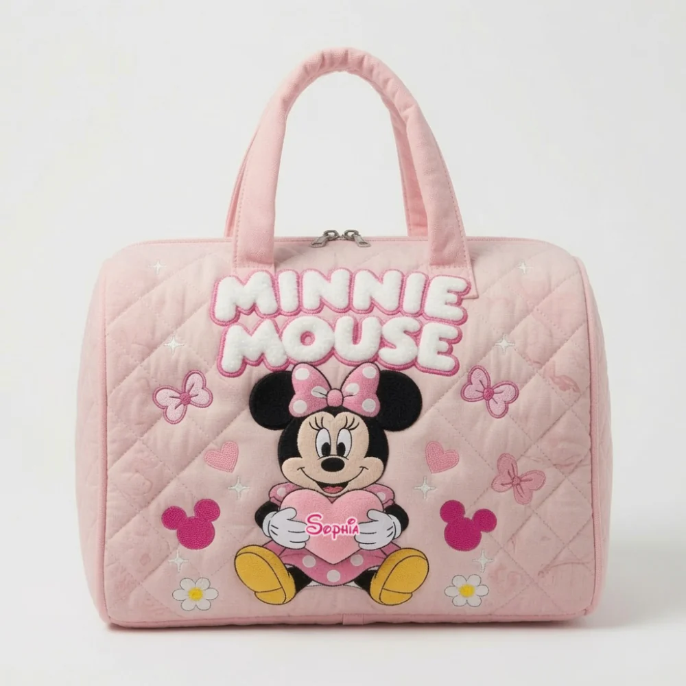 Just Loves Magic Mouse - Personalized Quilt Duffle Bag - Gift For Fan Movies MkMo HH01 - Image 3